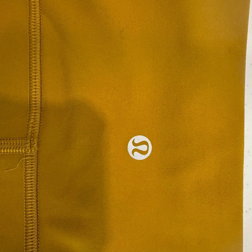 Lululemon Align High-Rise Pant 25 Gold Mustard Yellow Leggings Size 18